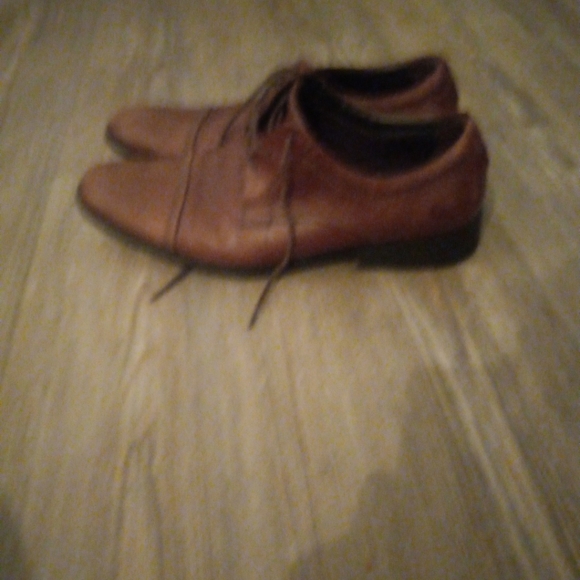 Democrata Men's Brown Leather Oxfords Lace Up Casual Dress Shoes Size 10 EUR 43 - Picture 6 of 9